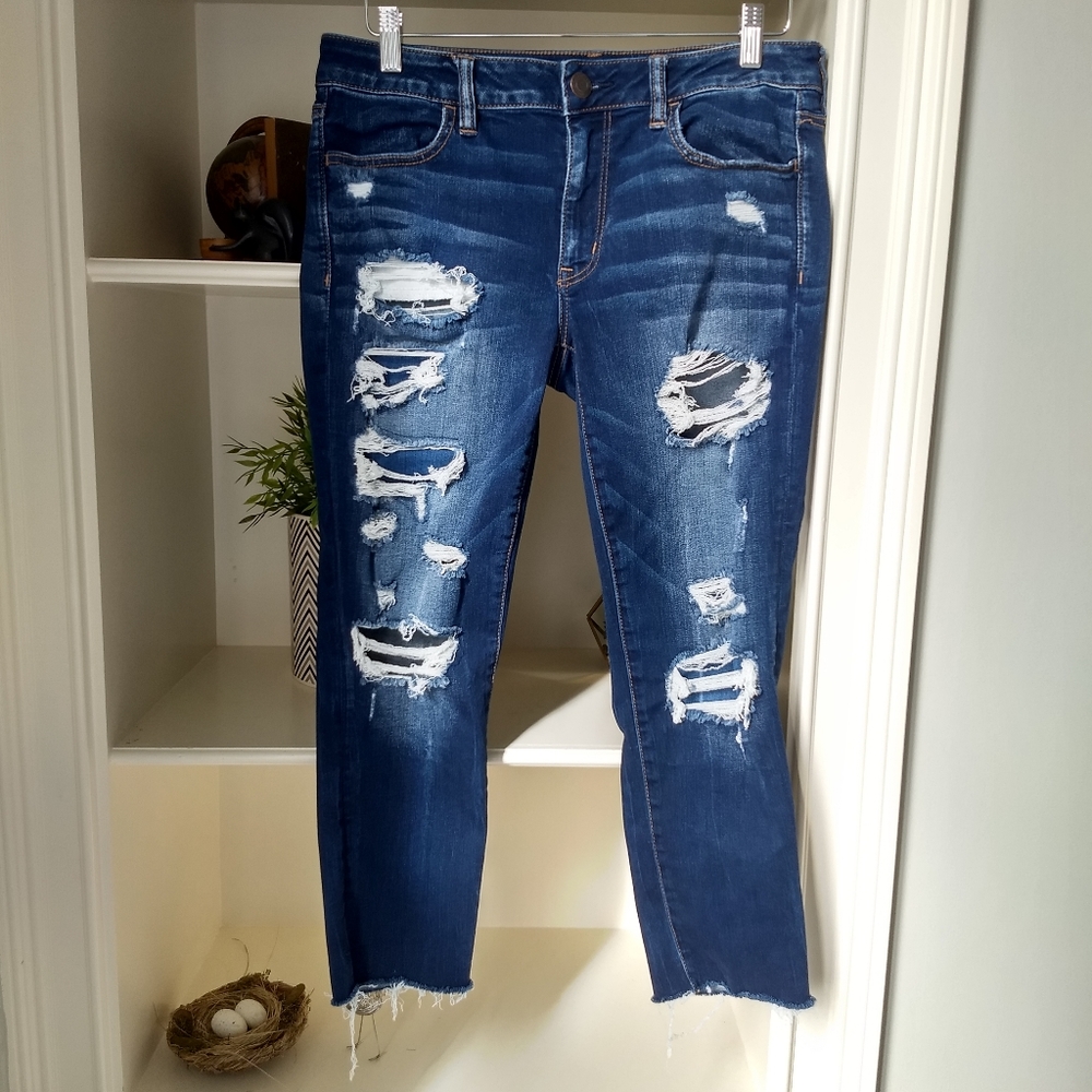 American Eagle Super Stretch Jegging Crop Size 12